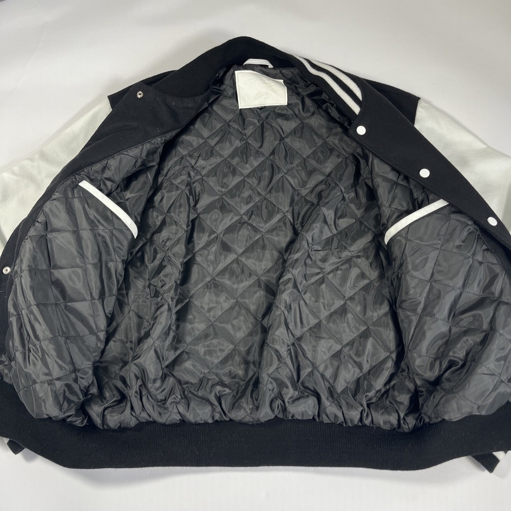 Palm Tree Crew Mens Icon Varsity Jacket Black Large - Picture 5 of 8